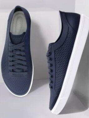 Crocs 13M Blue Men's Citilane Roka Court Sneakers